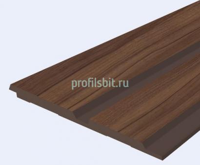 Декоративная панель 120х12 мм Hiwood LV123N BR395 под дерево 2,7 м