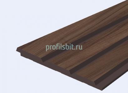 Декоративная панель 120х12 мм Hiwood LV124 BR395 под дерево 2,7 м