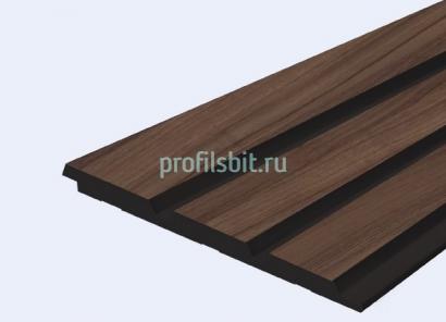 Декоративная панель 120х12 мм Hiwood LV124 BR395K под дерево 2,7 м