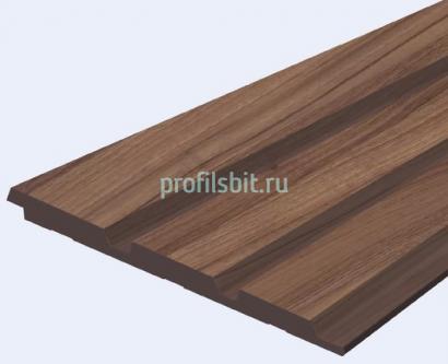 Декоративная панель 120х12 мм Hiwood LV124 BR396 под дерево 2,7 м