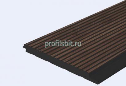 Декоративная панель 120х12 мм Hiwood LV127L BR395K под дерево 2,7 м