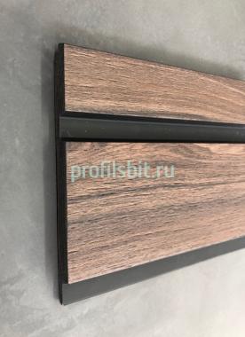 Декоративная панель 120х12 мм Hiwood LV133 BR395K под дерево 2,7 м