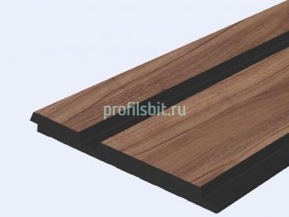 Декоративная панель 120х12 мм Hiwood LV133 BR396K под дерево 2,7 м