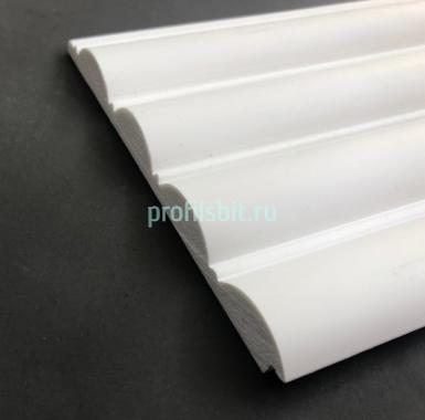 Декоративная панель 120х12 мм Hiwood LV137 NP белая 2,7 м