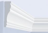 Потолочный плинтус 90х25 мм Hiwood T1090 белый 2 м
