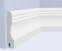 Плинтус напольный 145х25 мм Hiwood W009L белый 2 м