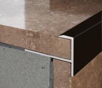 Алюминиевый F-образный профиль гибкий ПФ-10 Черный матовый 2,7 м