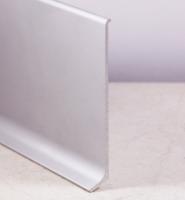 Алюминиевый плинтус напольный 120 мм ПЛ-120 серебро матовое 3 м
