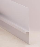 Алюминиевый плинтус 111,5 мм для гипсокартона ПЛ-141 серебро матовое 3 м