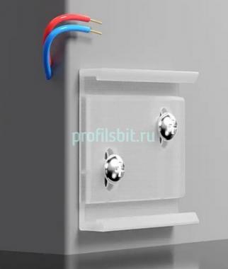 Крепление для светодиодного плинтуса ПЛС-50 без покрытия