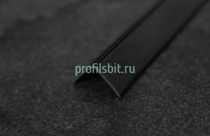 Алюминиевый уголок отделочный 40х40 ПН-40х40 Черный матовый 2,7 м