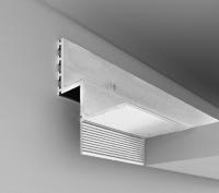 Алюминиевый плинтус потолочный теневой ПО-142 Без анодировки 2,7 м