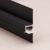 Алюминиевый теневой плинтус с LED подсветкой (с экраном) ПО-143 Черный матовый 2,7 м