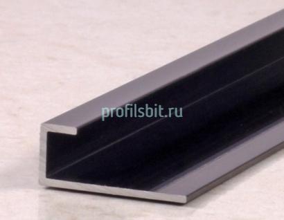 Алюминиевый П-профиль для стекла ПО-166 Бронза глянец 2,7 м