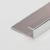Алюминиевый П-профиль для стекла ПО-166 серебро глянец 2,7 м
