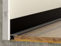 Алюминиевый микроплинтус ПО-190 черный матовый 2,7 м