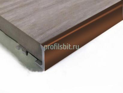 Алюминиевый L-профиль ПО-Г9 Бронза глянец 2,7 м