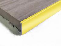 Алюминиевый L-профиль ПО-Г9 золото глянец 2,7 м