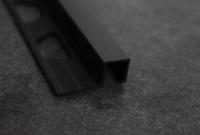 Алюминиевый П-профиль закладной ПО-П10х10 Черный матовый 2,7 м