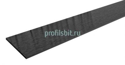 Алюминиевая полоса 20х1,5 Черный глянец браш 2,7 м
