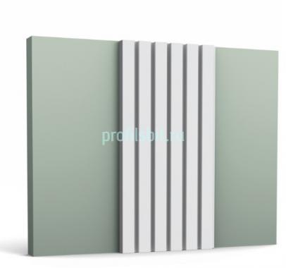 Панель для стен 3D из полиуретана Orac Decor W111-2600 250х2600 мм белого цвета