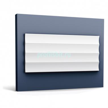 Панель для стен 3D из полиуретана Orac Decor W114-2600 250х2600 мм белого цвета