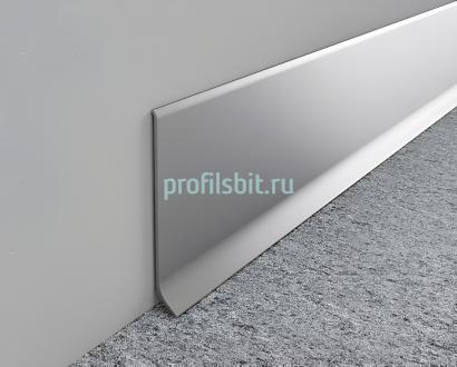 Плинтус для пола алюминиевый 100 мм ПТ-100 сырой алюминий 3 м