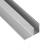 Алюминиевый профиль F-образный ОП-500 под панель 4 мм 2,7 м серебро
