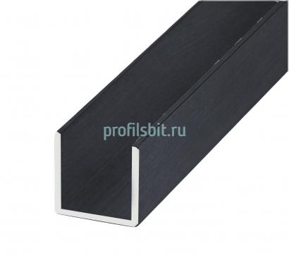 Алюминиевый профиль П-образный ОП-502 под панель 4 мм 3 м черный