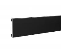 Алюминиевый плинтус для пола 60 мм Евротрим C-60 4037 черный 2,95 м