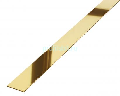 Стальная полоса 80 мм FB 80 GP золото полированное 3 м