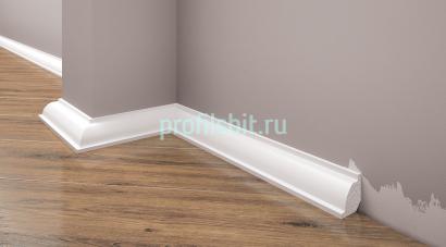 Напольный плинтус из полистирола 22х22 Cezar Elegance LPC-01 - 101 Белый 2,44 м