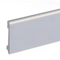 Напольный плинтус из полистирола 78х13 Cezar Elegance LPC-11 - 148 Серебряный брашированный 2,44 м