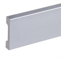 Напольный плинтус из полистирола 68х15 Cezar Elegance LPC-23 - 148 Серебряный брашированный 2,44 м