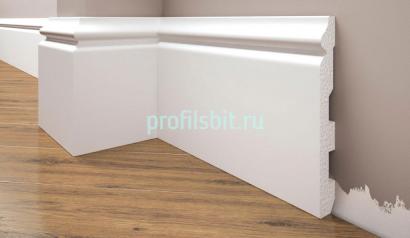 Напольный плинтус из полистирола 136х17 Cezar Elegance LPC-24 - 101 Белый 2,44 м