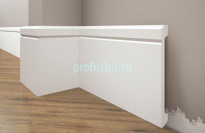 Напольный плинтус из полистирола 138х16 Cezar Elegance LPC-30 - 101 Белый 2,44 м