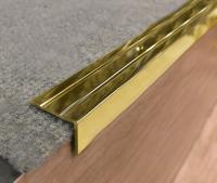 Порог угловой из полированной латуни 25х10 мм LSW10 2,7 м