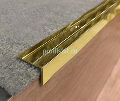 Порог угловой из полированной латуни 25х10 мм LSW10 2,7 м