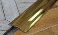 Разноуровневый порог из полированной латуни 40 мм LWSZ 40 2,7 м