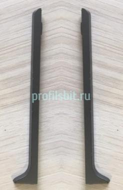 Комплект заглушек для напольного плинтуса Мега-Трейд ЛП-100з Чёрный (левая+правая)