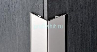 Уголок отделочный из латуни Progress PEGOC 20А 20х20 хром 2,7 м