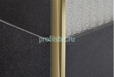 Уголок внутренний для плитки из латуни Progress PIKLOL 045 полированный 2,7 м