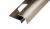 Алюминиевый профиль под плитку закладной угловой ПО-10х10 Бронза светлая глянец 2,7 м