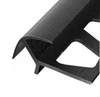 Профиль алюминиевый для плитки ПО-10х10 Чёрный муар 2,7 м