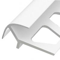 Профиль алюминиевый для плитки ПО-12х12 Белый муар 2,7 м