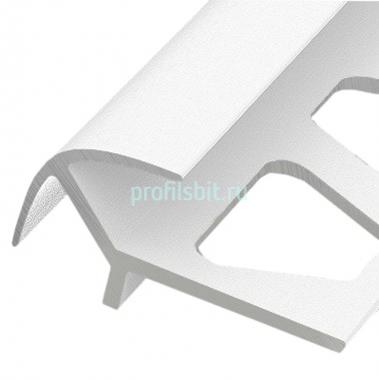 Профиль алюминиевый для плитки ПО-12х12 Белый муар 2,7 м