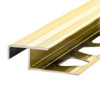 Алюминиевый Z-профиль угловой ПО-183 золото глянец 2,7 м