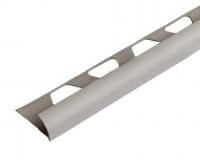 Алюминиевая раскладка для плитки наружний угол ПО-9 Светло-серый муар 2,7 м