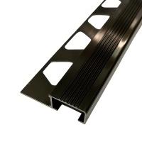 Профиль П-образный 10х20 мм из алюминия ПО-П10х20 Бронза глянец 2,7 м