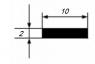 Алюминиевая полоса 2х10 мм 3 м